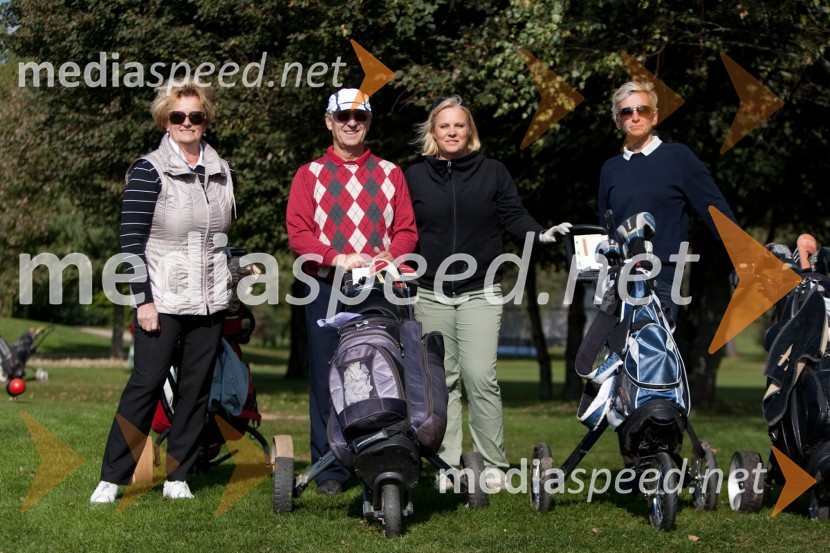 Hilda Lukič, Janez Bukovnik, Janja Vidmar in Mojca JavhGolf turnir z Bojanom Križajem in partnerji