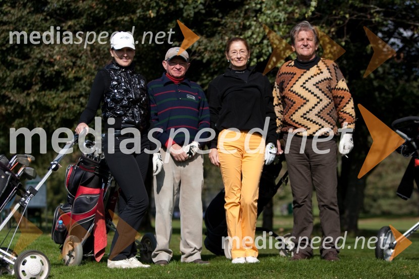 Nataša Pajenk, Aleš Žemva, Janja Marolt Božič in 	Anton GogalaGolf turnir z Bojanom Križajem in partnerji