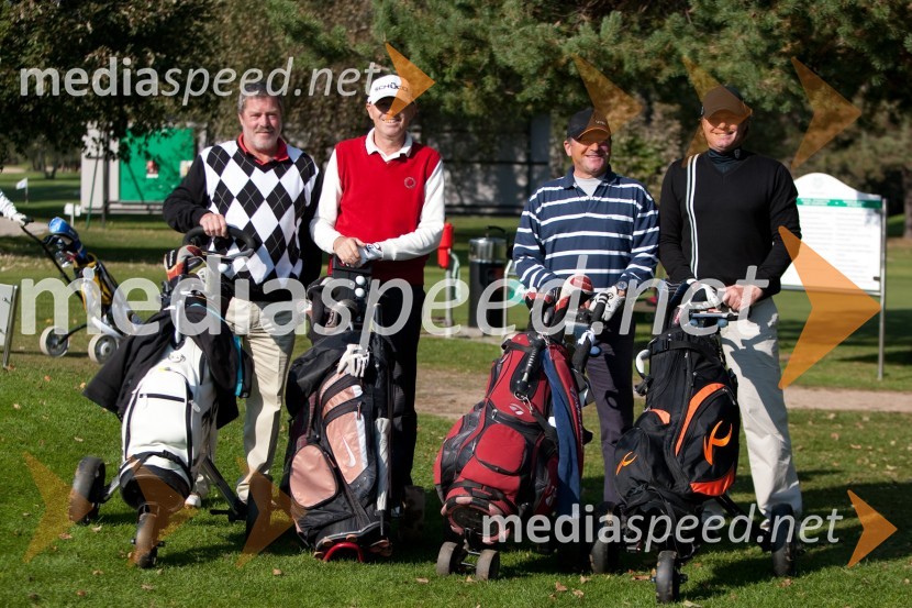 Cena Štravs, Stanislav Bobnar, Gregor Vidmar in 	Aleš PeljhanGolf turnir z Bojanom Križajem in partnerji