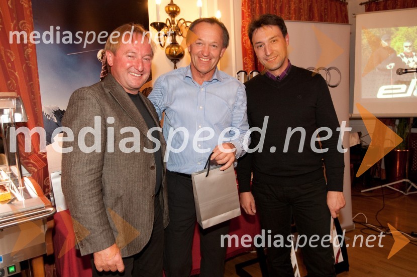 Bojan Križaj, ... in Boštjan Luznar, vodja golf igrišča BledGolf turnir z Bojanom Križajem in partnerji