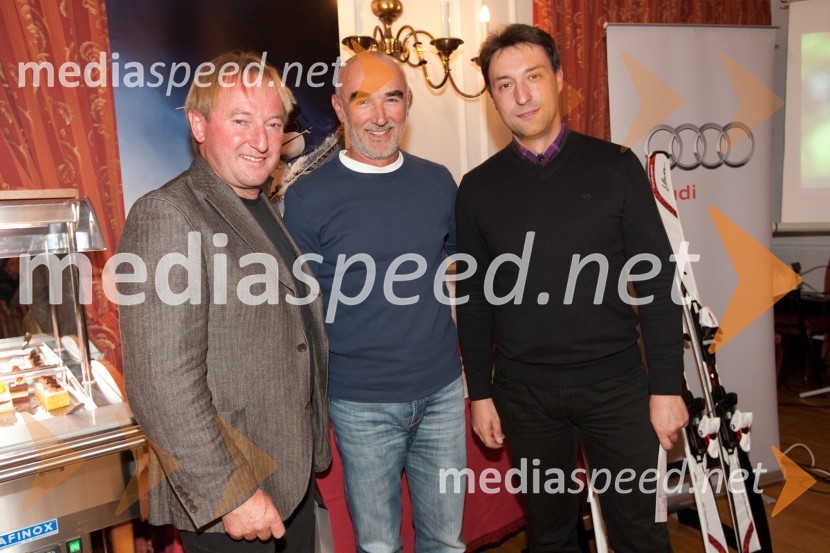 Bojan Križaj, ... in Boštjan Luznar, vodja golf igrišča BledGolf turnir z Bojanom Križajem in partnerji