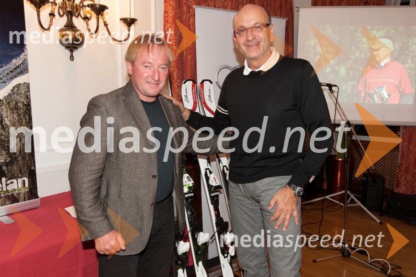 Bojan Križaj, nekdanji smučar in Heinz Slesak, generalni direktor Porsche Slovenija d.o.o.Golf turnir z Bojanom Križajem in partnerji