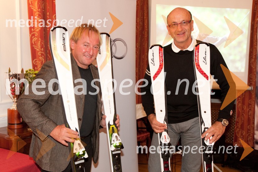 Bojan Križaj, nekdanji smučar in Heinz Slesak, generalni direktor Porsche Slovenija d.o.o.Golf turnir z Bojanom Križajem in partnerji