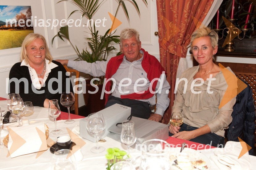 Janja Vidmar, Boštjan Novak in Mojca JavhGolf turnir z Bojanom Križajem in partnerji