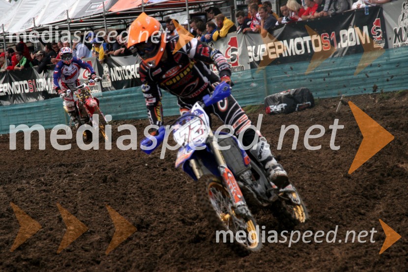 Martin Žerava (Češka) in Alexandr Ivanyutin (Rusija)MOTOKROS, Pokal narodov 2006, Winchester, Velika Britanija - kvalifikacije in dirka