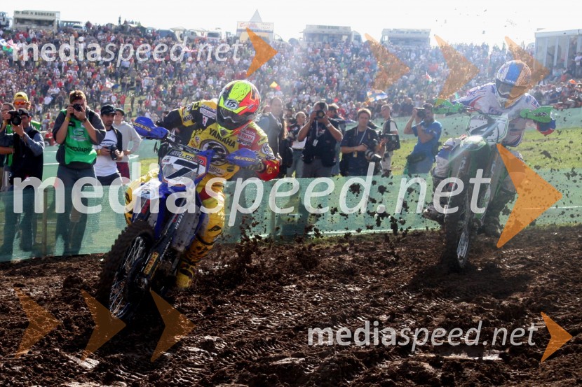 Stefan Everts (Belgija) in Sebastien Pourcel (Francija)MOTOKROS, Pokal narodov 2006, Winchester, Velika Britanija - kvalifikacije in dirka