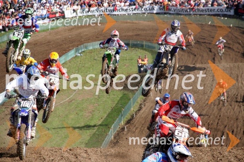 Matevž Irt (Slovenija) - desno zgorajMOTOKROS, Pokal narodov 2006, Winchester, Velika Britanija - kvalifikacije in dirka