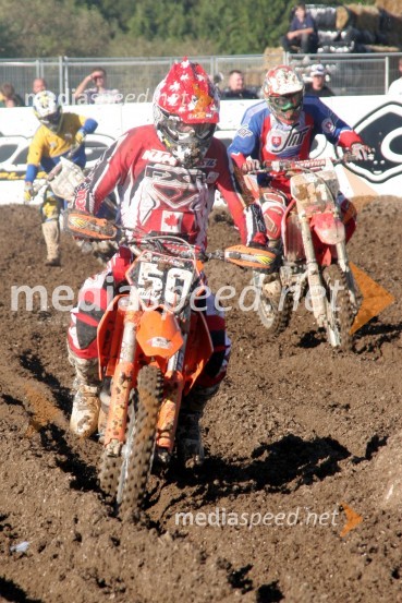 Marco Dube (Kanada) in Martin Kohut (Slovaška)MOTOKROS, Pokal narodov 2006, Winchester, Velika Britanija - kvalifikacije in dirka