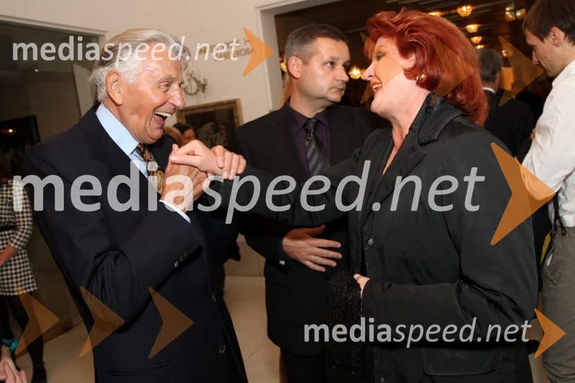 Demeter Bitenc, igralec in Milena Morača, operna pevkaBorštnikov prstan prejela Milada Kalezić