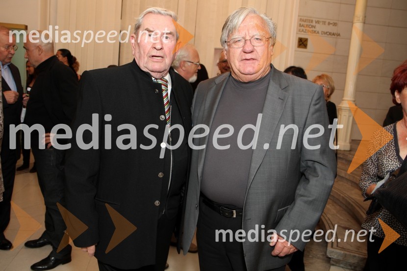 Jurij Souček, igralec in Tone Partljič, pisatelj in scenaristBorštnikov prstan prejela Milada Kalezić