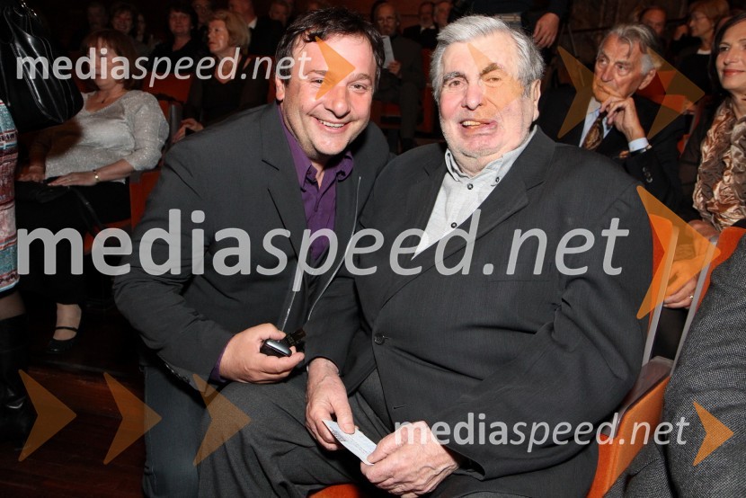 Bojan Emeršič, igralec in Polde Bibič, igralecBorštnikov prstan prejela Milada Kalezić