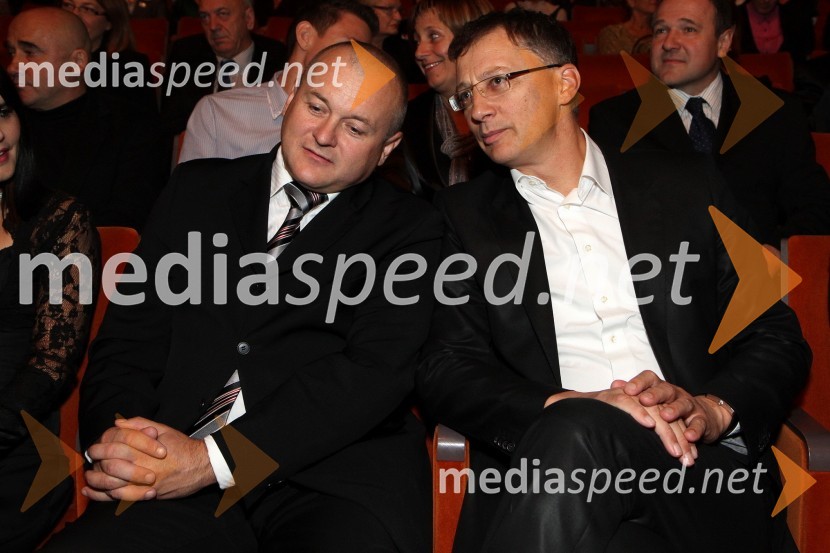 Franc Kangler, župan Mestne občine Maribor	 in dr. Igor Lukšič, minister za šolstvo in šport
Borštnikov prstan prejela Milada Kalezić