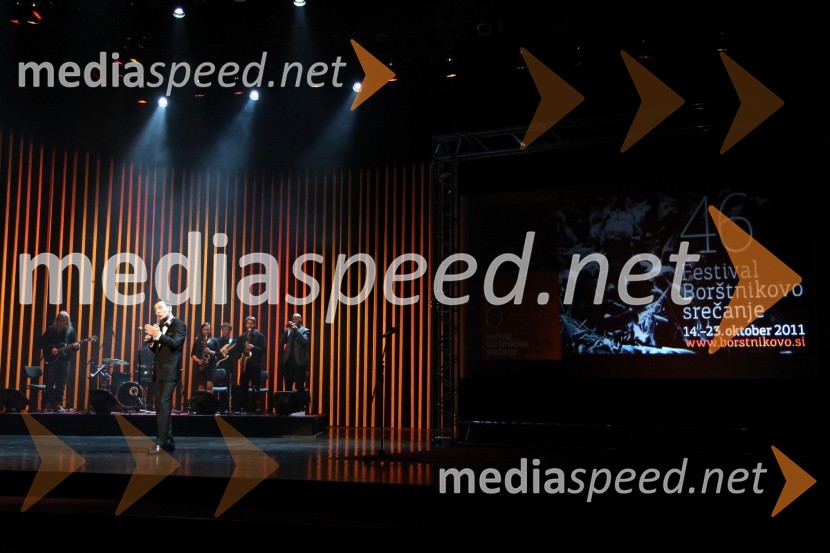 Tadej Toš, povezovalec prireditve
Borštnikov prstan prejela Milada Kalezić