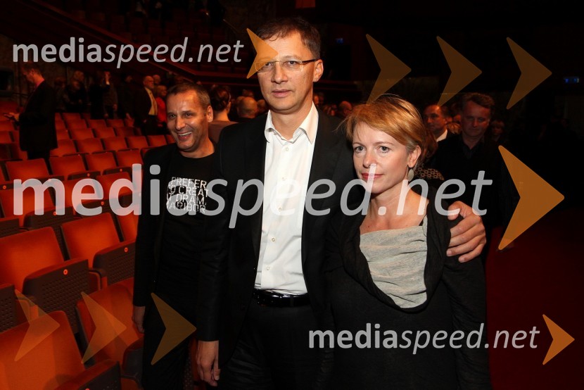 Dr. Igor Lukšič, minister za šolstvo in šport in soproga Marta Macedoni LukšičBorštnikov prstan prejela Milada Kalezić