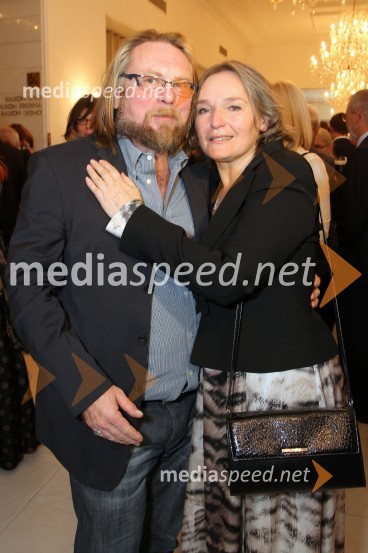 Milada Kalezić, igralka in dobitnica Borštnikovega prstana 2011 in Bojan Umek, igralecBorštnikov prstan prejela Milada Kalezić