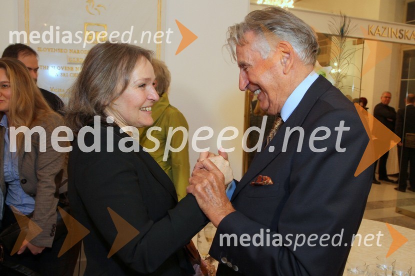 Milada Kalezić, igralka in dobitnica Borštnikovega prstana 2011 in  	Demeter Bitenc, igralecBorštnikov prstan prejela Milada Kalezić