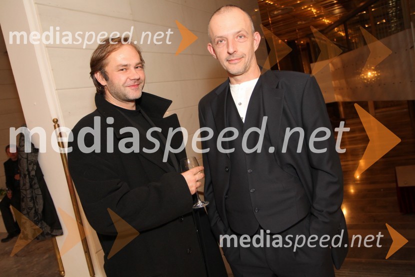 Jure Ivanušič, igralec in glasbenik in Davor Herga, igralecBorštnikov prstan prejela Milada Kalezić