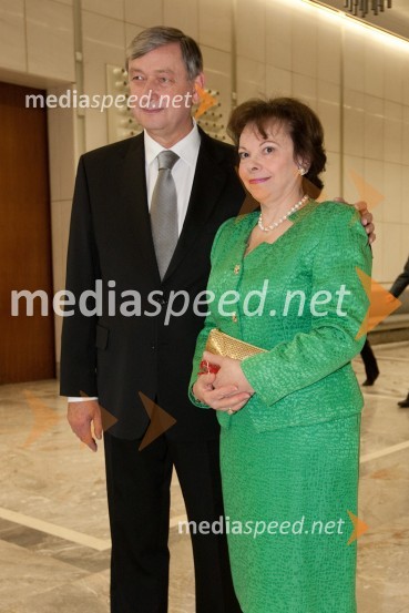 dr. Danilo Türk, predsednik Republike Slovenije in soproga Barbara Miklič TurkPustimo jim sanje, dobrodelni koncert