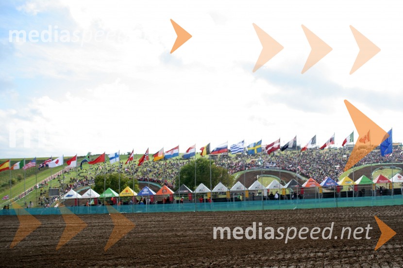 Pogled na prizoriščeMOTOKROS, Pokal narodov 2006, Winchester, Velika Britanija - kvalifikacije in dirka