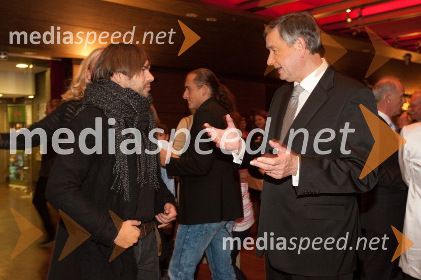 Lado Bizovičar, voditelj in  dr. Danilo Türk, predsednik Republike SlovenijePustimo jim sanje, dobrodelni koncert