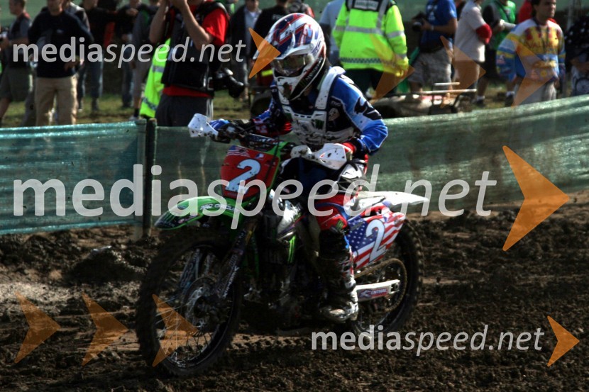 Ryan Villopoto (ZDA)MOTOKROS, Pokal narodov 2006, Winchester, Velika Britanija - kvalifikacije in dirka