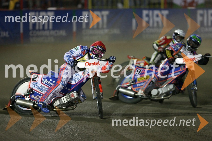 Jasson Crump (Avstralija), Scott Nicholls (VBR) in Leigh Adams (Avstralija)SPEEDWAY GRAND PRIX, VN Poljske 2006, dirka