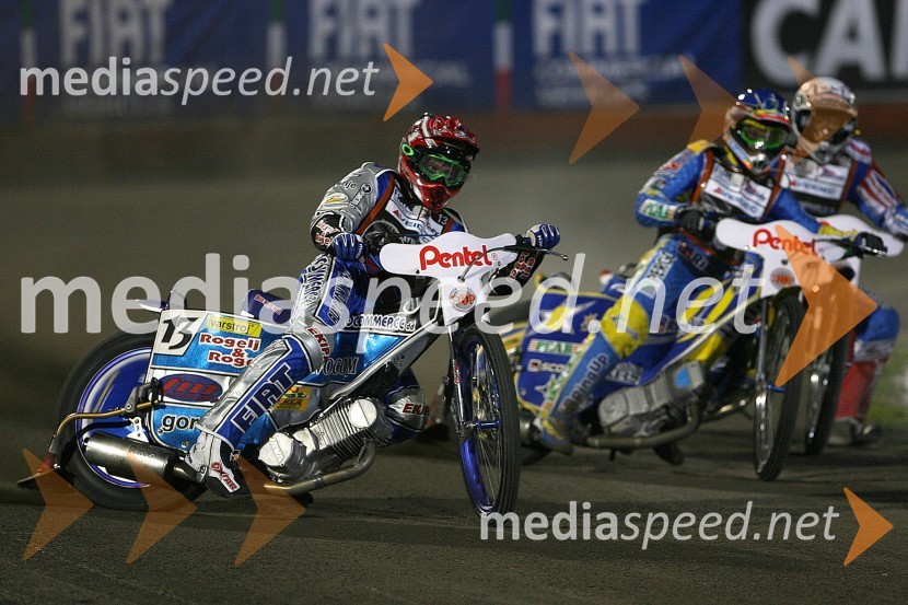Matej Žagar (Slovenija) in Andreas Jonsson (Švedska)SPEEDWAY GRAND PRIX, VN Poljske 2006, dirka