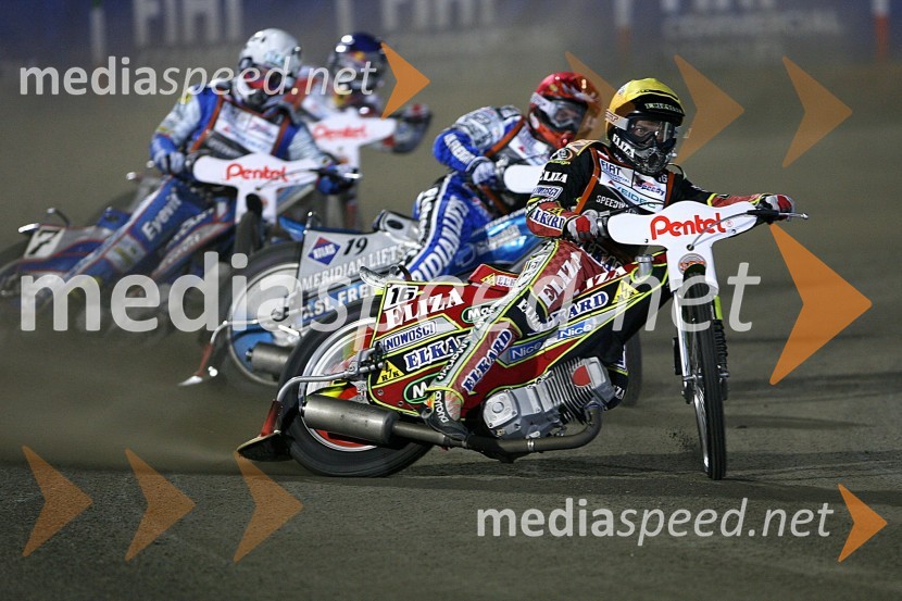 Wieslaw Jagus (Poljska), Tomasz Gollob (Poljska), Hans Andersen (Danska) in Jaroslaw Hampel (Poljska)
SPEEDWAY GRAND PRIX, VN Poljske 2006, dirka