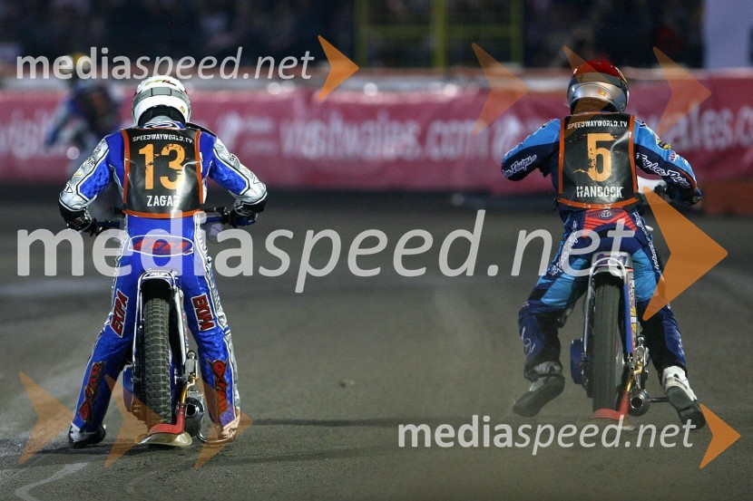 Matej Žagar (Slovenija) in Greg Hancock (ZDA)
SPEEDWAY GRAND PRIX, VN Poljske 2006, dirka