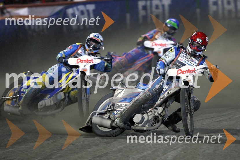 Andreas Jonsson (Švedska) in Tomasz Gollob (Poljska)
SPEEDWAY GRAND PRIX, VN Poljske 2006, dirka