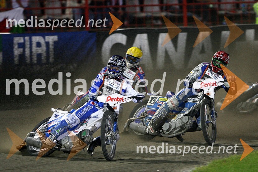 Nicki Pedersen (Danska) in Matej Žagar (Slovenija)SPEEDWAY GRAND PRIX, VN Poljske 2006, dirka
