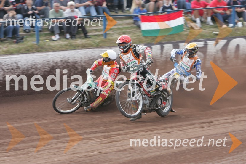 Matej Ferjan (Madžarska - Slovenija) in Robert Kosciecha, PoljskaSPEEDWAY Finale evropskega prvenstva med posamezniki Miškolc, Madžarska