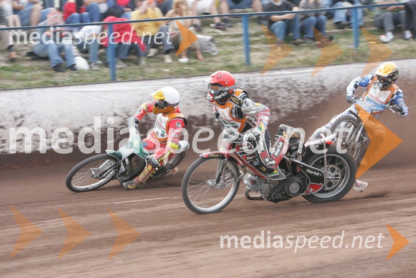 Matej Ferjan (Madžarska - Slovenija) in Robert Kosciecha, PoljskaSPEEDWAY Finale evropskega prvenstva med posamezniki Miškolc, Madžarska