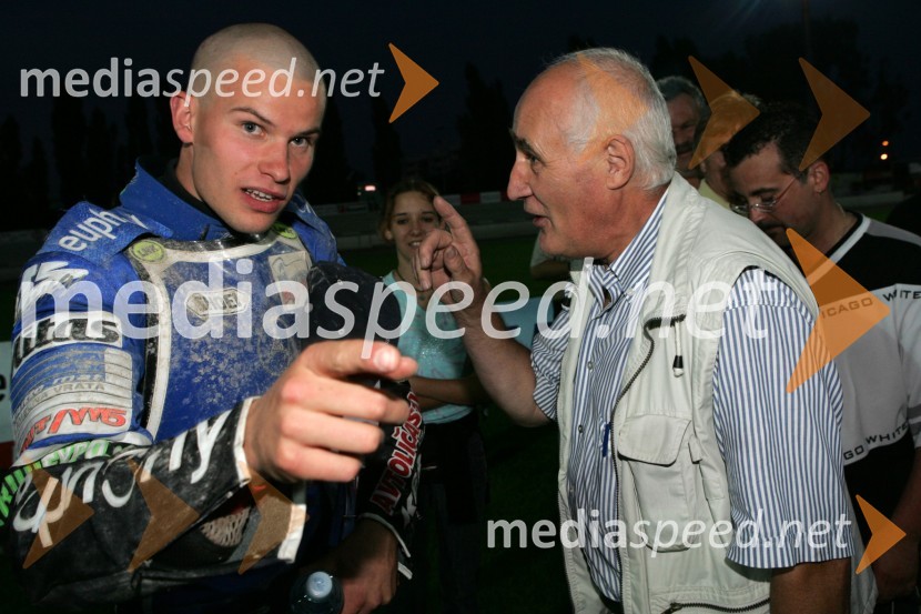 Matej Žagar, AMTK Ljubljana in avstrijski organizator Jozef OezelltSPEEDWAY, 3. dirka DP posameznikov Slovenije, Avstrije in Hrvaške