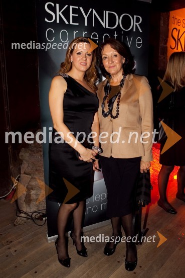 Lorena Rušin,  Area manager, Farmex Hrvaška in Bistra Varl, koordinatorka razstavnih prostorov MU MOLSeverina in Skeyndor, predstavitev kozmetične znamke na Ljubljanskem gradu