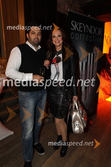 Dejan Bojič in Natalija Verboten, pevkaSeverina in Skeyndor, predstavitev kozmetične znamke na Ljubljanskem gradu