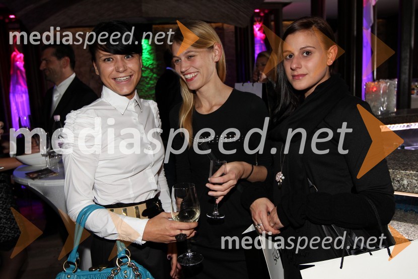 Petra Rozman, Katja Magister in Maruša Magajna MagisterSeverina in Skeyndor, predstavitev kozmetične znamke na Ljubljanskem gradu