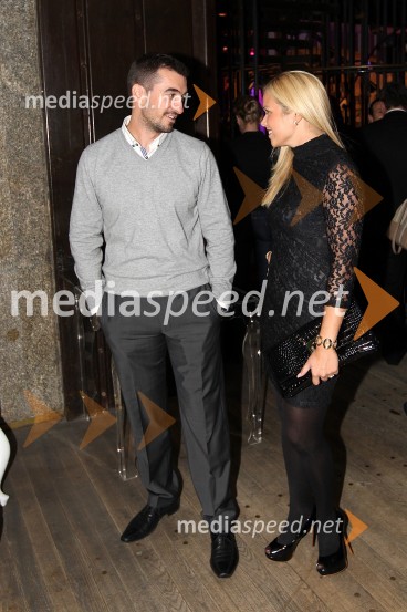 Marko Potrč, tv voditelj in Špela Močnik, Radio CenterSeverina in Skeyndor, predstavitev kozmetične znamke na Ljubljanskem gradu