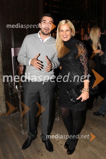 Marko Potrč, tv voditelj in Špela Močnik, Radio CenterSeverina in Skeyndor, predstavitev kozmetične znamke na Ljubljanskem gradu