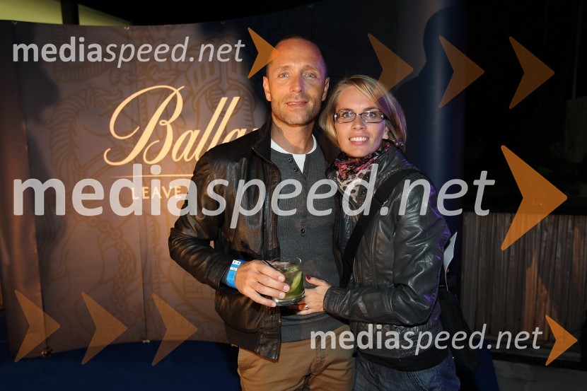 Primož Babnik, direktor podjetja Finstral in Urška Veselko BabnikForma F+ tretji rojstni dan in Balantines party