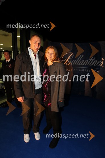 	Andrej Šporn, smučar in soproga Vesna Vižintin ŠpornForma F+ tretji rojstni dan in Balantines party