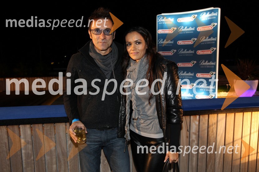 	Branko Djurić-Đuro, igralec, režiser in glasbenik ter Alenka KoširForma F+ tretji rojstni dan in Balantines party