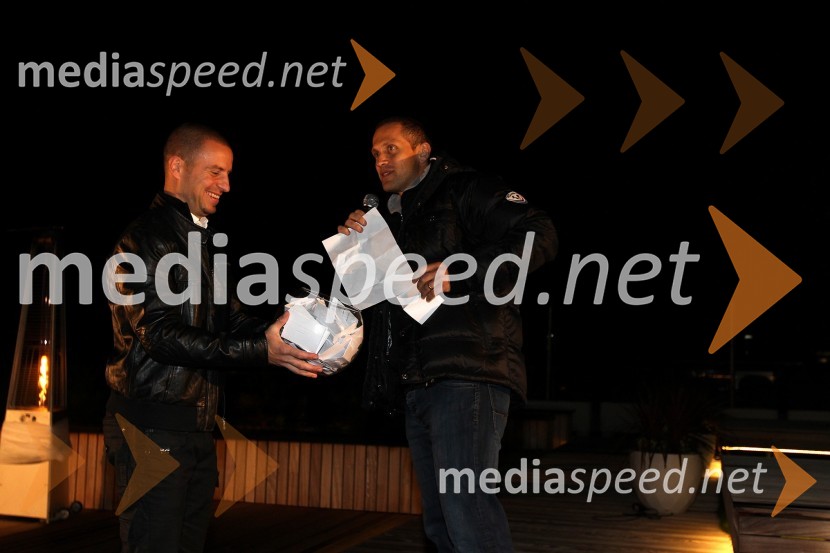 Rene Mlekuž in Jure Košir, nekdanja smučarjaForma F+ tretji rojstni dan in Balantines party