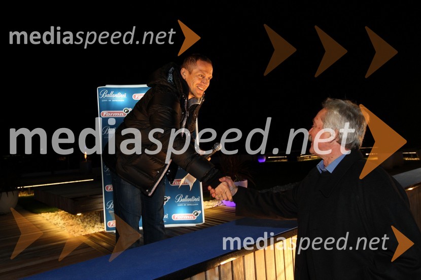 Jure Košir, nekdanji smučar ter njegov oče RadoForma F+ tretji rojstni dan in Balantines party