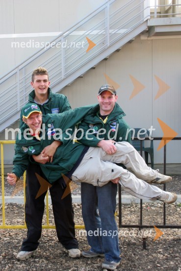 Ekipa Slovenije: Miha Špindler, Klemen Gerčar in Erik SlavecMOTOKROS, evropski pokal narodov 2006, Zarnesti, Romunija