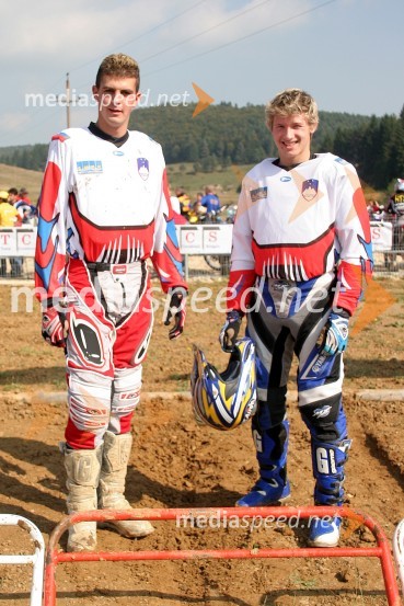 Miha Špindler in Klemen Gerčar (Slovenija)MOTOKROS, evropski pokal narodov 2006, Zarnesti, Romunija