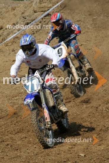 ... (Hrvaška) in Sergei Astaikin (Rusija)MOTOKROS, evropski pokal narodov 2006, Zarnesti, Romunija