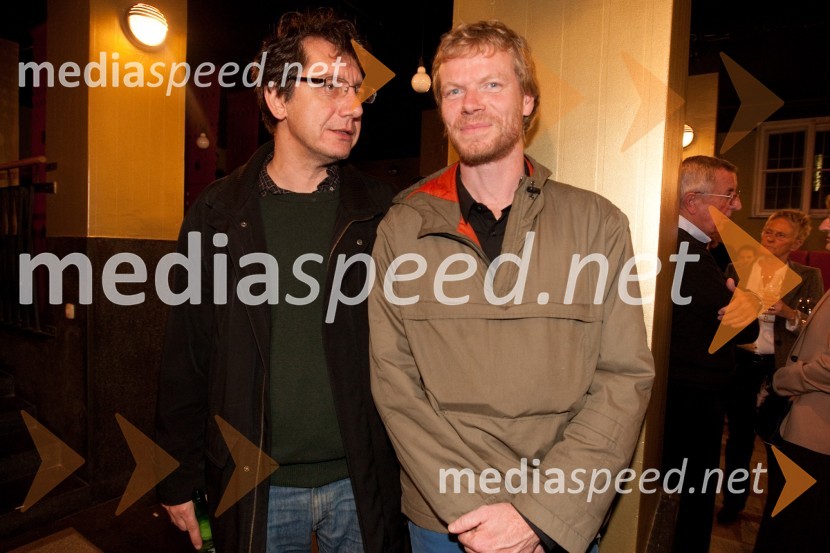 Mitja Vrhovnik Smrekar, glasba in Matija Vastl, igralecStolp, premiera predstave v Slovenskem mladinskem gledališču