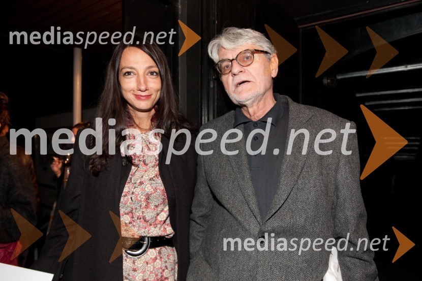 Vesna Milek, novinarka in Ivo Svetina, pisateljStolp, premiera predstave v Slovenskem mladinskem gledališču