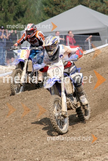 Szabolcs Demeny (Romunija) in Klemen Gerčar (Slovenija)MOTOKROS, evropski pokal narodov 2006, Zarnesti, Romunija